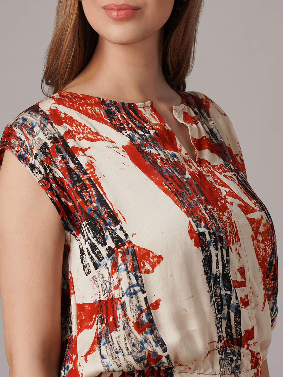 Women's Modal Viscose Regular Fit Blouse Red
