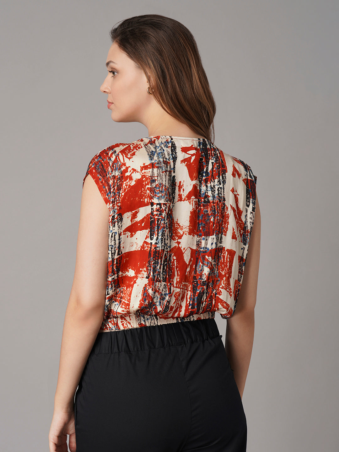 Women's Modal Viscose Regular Fit Blouse Red