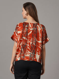 Women's Modal Viscose Relax Fit Blouse Red