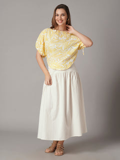 Women's 100% Cotton Regular Fit Blouse Yellow
