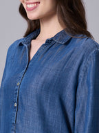 Women's Denim 100% Tencel Regular Fit Blouse