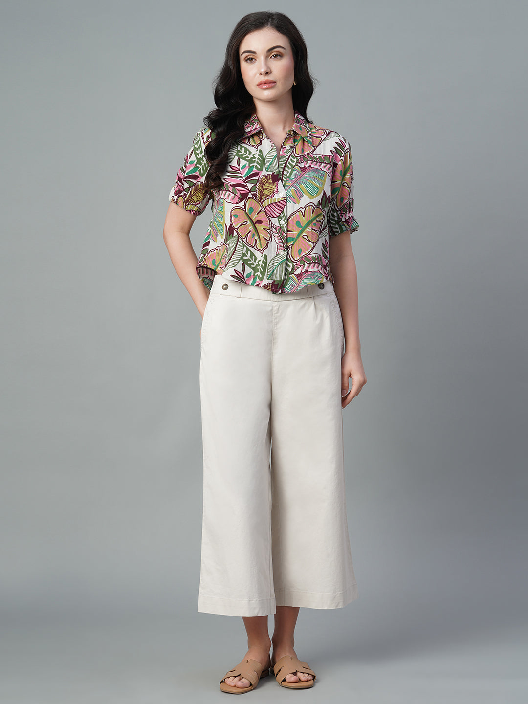 Women's Multi 100% Cotton Regular Fit Blouse