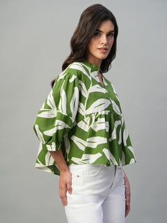 Women’s Viscose Regular Fit Blouse Green