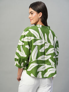 Women’s Viscose Regular Fit Blouse Green