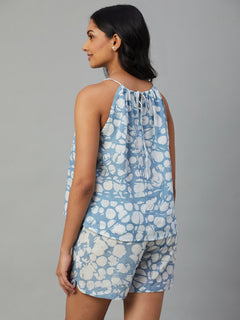 Women’s Cotton Regular Fit Blouse Blue