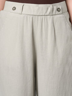 Women’s Linen Viscose Regular Fit Culotte Sand