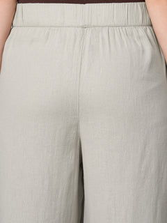 Women’s Linen Viscose Regular Fit Culotte Sand