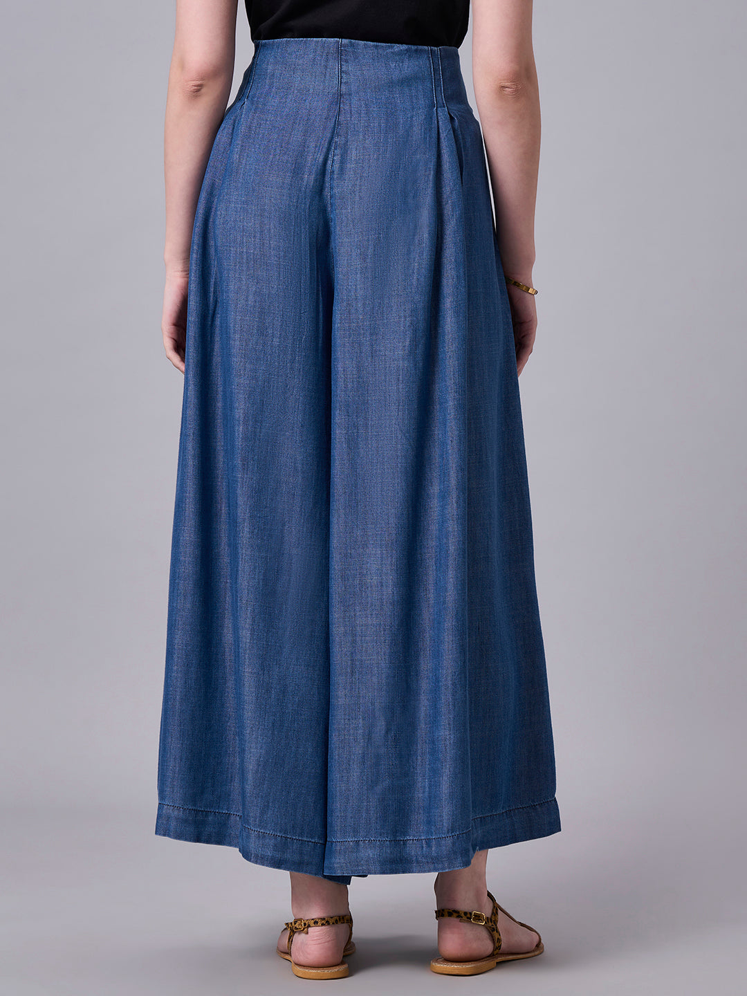 Women's Denim 100% Tencel Regular Fit Culotte