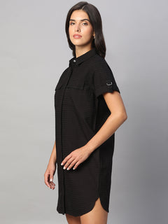 Women’s Cotton Regular Fit Dress Black