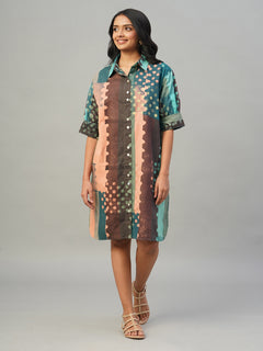 Women’s Cotton Boxy Fit Dress Multi