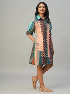 Women's Multi 100% Cotton Boxy Fit Dress