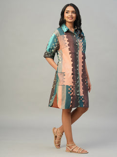 Women’s Cotton Boxy Fit Dress Multi