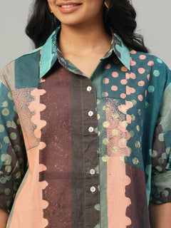 Women’s Cotton Boxy Fit Dress Multi