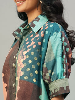 Women’s Cotton Boxy Fit Dress Multi