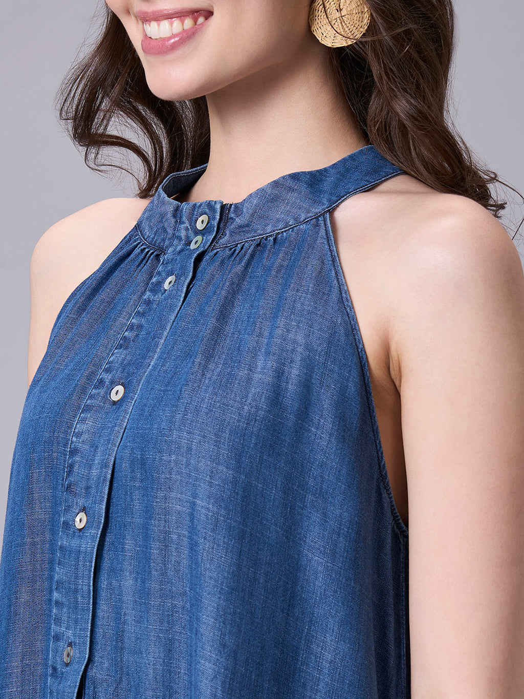 Women's Denim 100% Tencel Regular Fit Dress