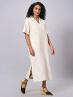 Women's Natural 100% Cotton Regular Fit Dress