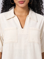 Women's Natural 100% Cotton Regular Fit Dress