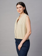 Women's Corduroy Offwhite 100% Cotton Boxy Fit Jacket