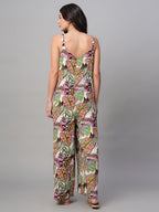 Women's Multi 100% Cotton Regular Fit Jumpsuit