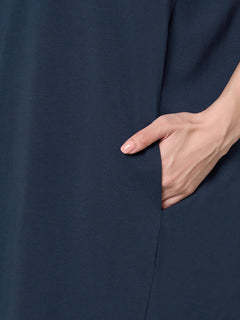 Women’s Cotton Elastane Regular Fit Kdress Blue