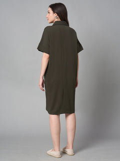 Women’s Cotton Elastane Regular Fit Kdress Brown