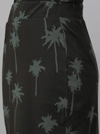 Women's Cotton Slim Fit Skirt Dark Grey