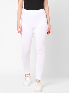 Women’s Cotton Elastane Slim Fit Tights White