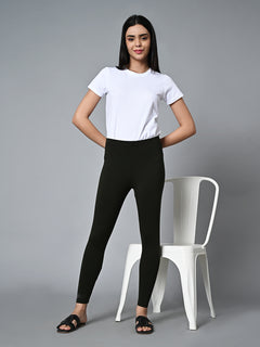 Women’s Cotton Elastane Slim Fit Tights Green