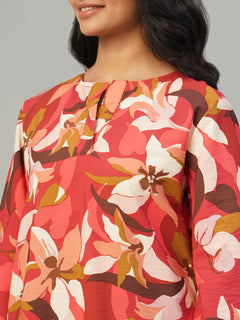 Women’s Viscose Regular Fit Kurta Red