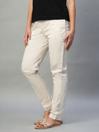 Women's Natural Cotton Lycra Regular Fit Pant
