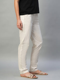 Women’s Cotton Lycra Regular Fit Straight Leg Pant Natural