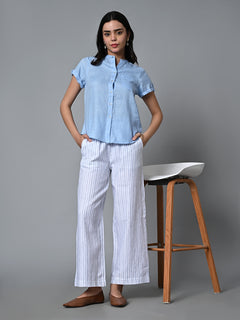 Women’s Linen Cotton Regular Fit Pant White