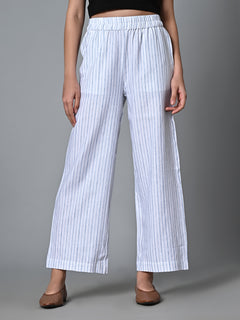 Women’s Linen Cotton Regular Fit Pant White