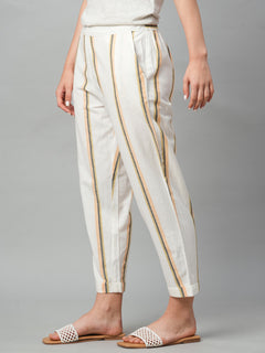 Women’s Cotton Linen Regular Fit Pant Natural