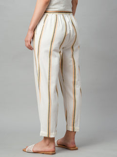 Women’s Cotton Linen Regular Fit Pant Natural