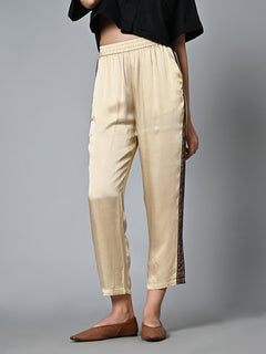 Women’s Modal Regular Fit Printed Pant Blue
