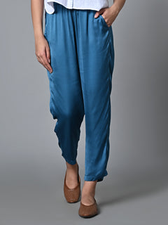 Women’s Modal Regular Fit Regular Pant Blue