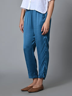 Women’s Modal Regular Fit Regular Pant Blue