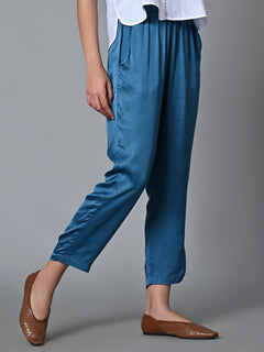 Women’s Modal Regular Fit Regular Pant Blue