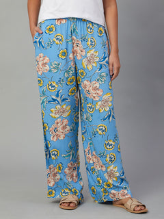 Women’s Viscose Regular Fit Pyjama Blue