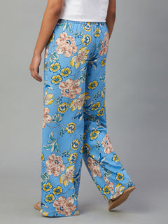Women’s Viscose Regular Fit Pyjama Blue