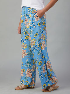 Women’s Viscose Regular Fit Pyjama Blue