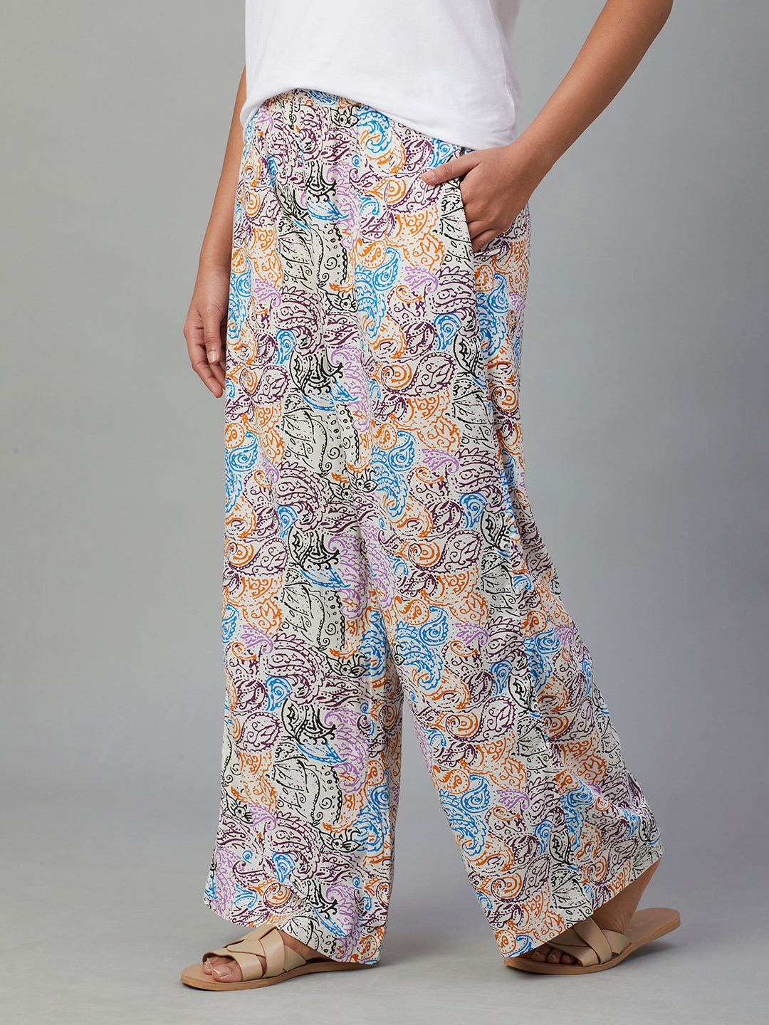 Women's Multi Viscose Regular Fit Pyjama