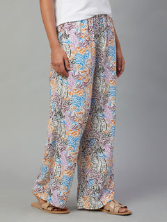Women’s Viscose Regular Fit Pyjama Multi