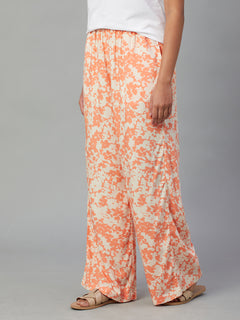 Women’s Viscose Regular Fit Pyjama Orange