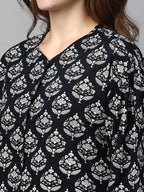 Women's Black Cotton Regular Fit Pyjama