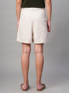 Women’s Cotton Lycra Regular Fit Short Natural