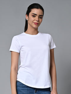 Women’s Cotton Regular Fit T-Shirt White