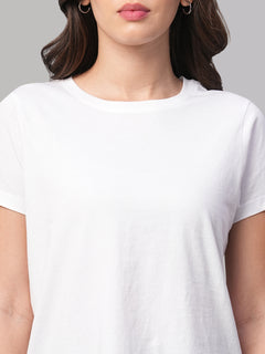 Women’s Cotton Regular Fit Short Sleeve T-Shirt White