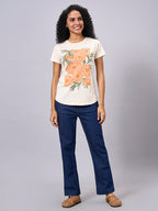 Women's Natural 100% Organic Cotton Regular Fit Tshirt